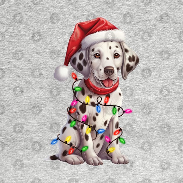 Christmas Dalmatian by Chromatic Fusion Studio